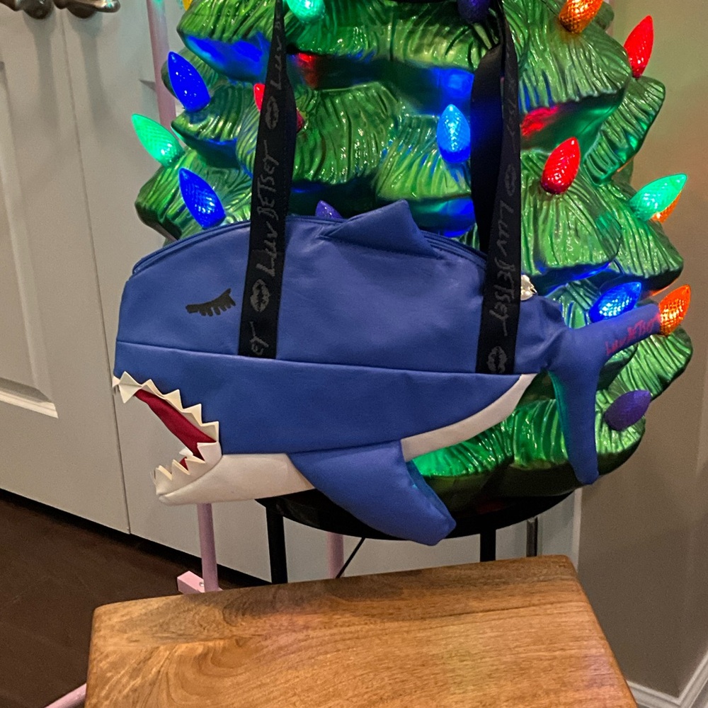 Betsey Johnson Blue Shark Tote
